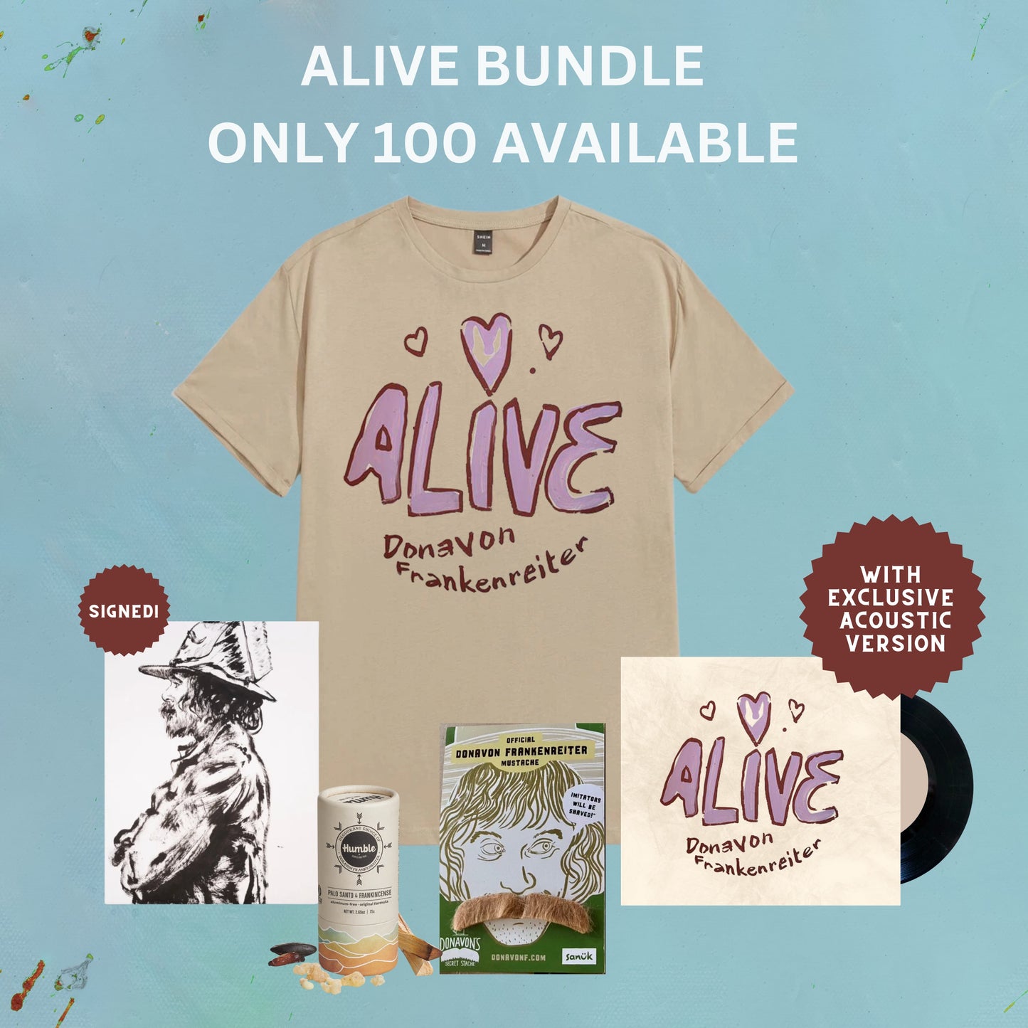 ALIVE BUNDLE (Exclusive t-shirt, acoustic version + more) - 100 Available!