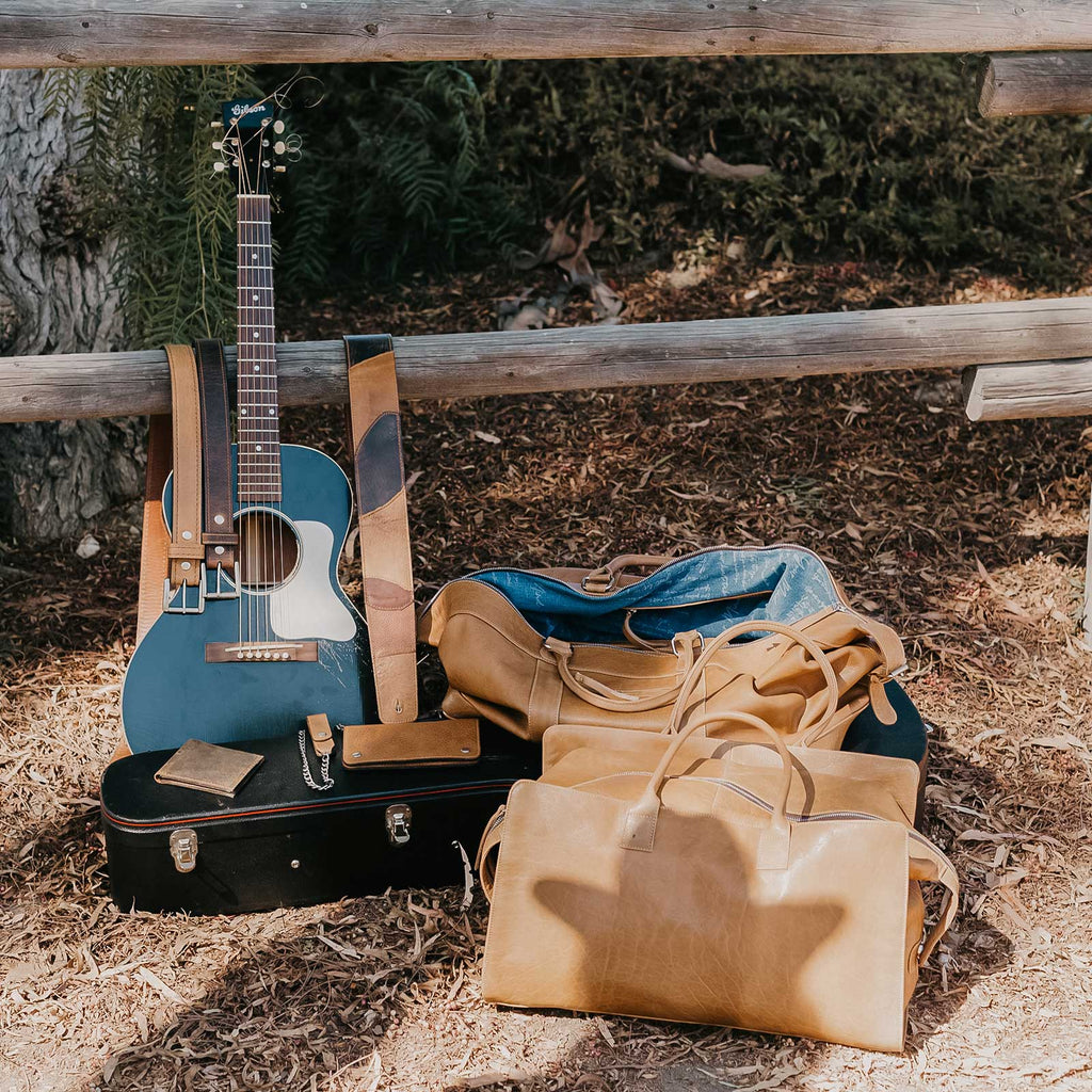 Donavon x Lejon Leather Guitar Strap